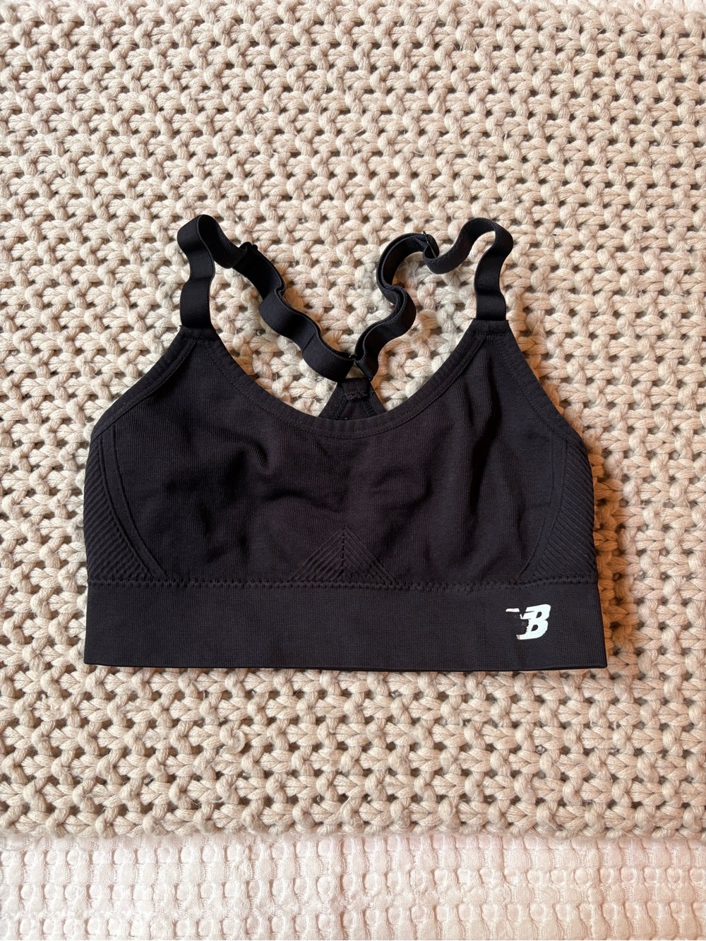 New Balance Black Seamless Sports Bra